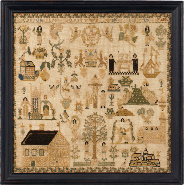 Current Selections of Antique Samplers (click image for more ...