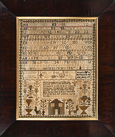 Current Selections of Antique Samplers (click image for more ...