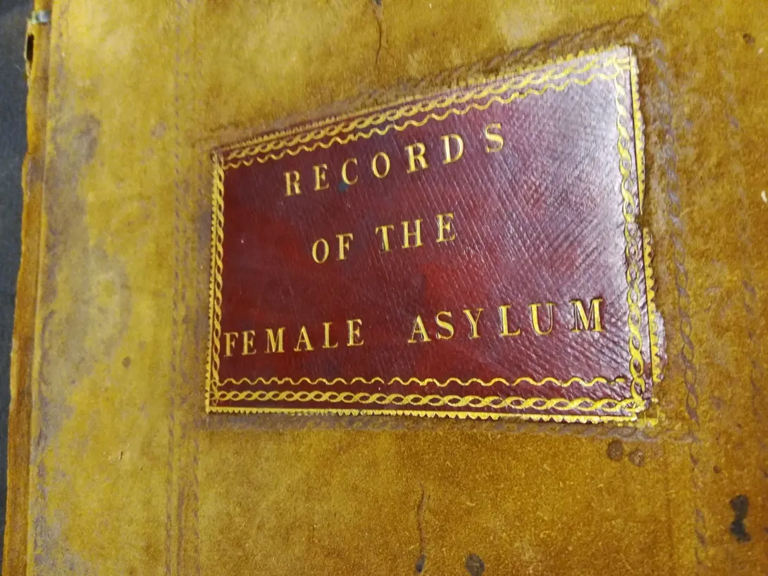 Boston female asylum records book