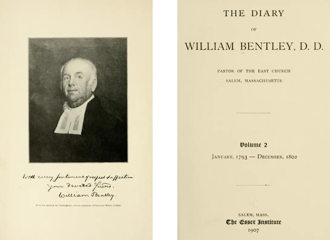 Bentley portrait and frontispiece
